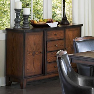 Bayshore 5447-40 Server in Walnut by Homelegance