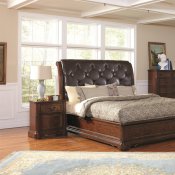 202581 Zanna Bedroom by Coaster in Brown Cherry w/Options