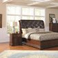 202581 Zanna Bedroom by Coaster in Brown Cherry w/Options