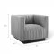 Conjure Sofa in Light Gray Fabric by Modway w/Options