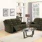 Cuinn Recliner Sofa 53960 in Chocolate Velvet by Acme w/Options