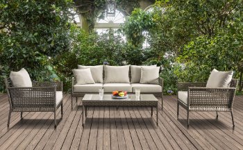 Aleisha Outdoor Sofa CM-OS2589 in Grey & Beige w/Options [FAOUT-CM-OS2589-Aleisha]