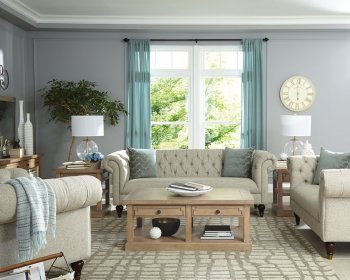 Florence 505551 Sofa in Beige Fabric by w/Options [CRS-505551-Florence]