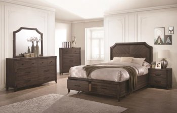 Richmond Bedroom Set 5Pc 205710 in Dark Grey Oak by Coaster [CRBS-205710-Richmond]