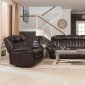 Bevington Motion Sofa & Loveseat 602041 in Chocolate by Coaster