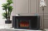 Ethan Electric Fireplace Media Console Black Dimplex w/Crystals