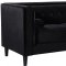 Taylor Sofa 642 in Black Velvet Fabric by Meridian w/Options