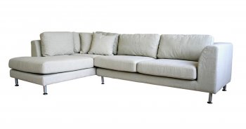 Twill Fabric Sectional Sofa with Metal Legs [AWSS-Phoenix]