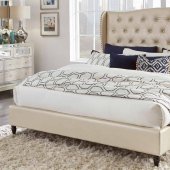 8856 Upholstered Bed in Champagne by Global w/Options