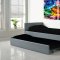 Duette Twin Bed w/Trundle in Gray Leatherette by Casabianca