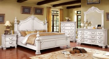 Hesperos Bedroom CM7798WH in Antique White w/Options [FABS-CM7798WH-Hesperos]