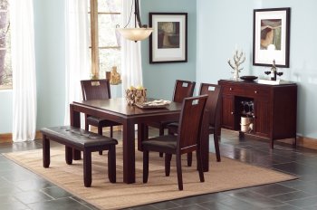 102941 Prewitt Dining Table by Coaster in Espresso w/Options [CRDS-102941 Prewitt]