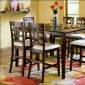 Merlot Finish Counter Height Modern Dinette Table w/Options