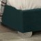 Lexi Upholstered Bed in Green Velvet Fabric - Meridian w/Options