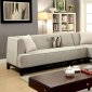 Sofia II CM6861BG Sectional Sofa in Beige Fabric