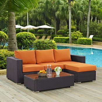 Convene Outdoor Patio Sofa Set 3Pc 2178 Choice of Color - Modway [MWOUT-EEI-2178-Convene]