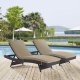 Convene Outdoor Patio Chaise Set of 2 Choice of Color - Modway