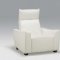 White Full Italian Leather Modern Stylish Sofa w/Optional Items