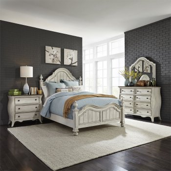 Parisian Marketplace 5Pc Bed Set 698-BR - Antique White- Liberty [LFBS-698-BR-QPS-Parisian Marketp]