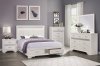 Luster Bedroom Set 5Pc 1505W in White by Homelegance