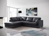 Geralyn Sectional Sofa LV02397 in Black Leather by Acme