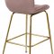 Paris Counter Stool 787 Set of 2 Pink Velvet Fabric by Meridian