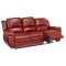 Lombardi Power Reclining Sofa & Loveseat Salsa Leather