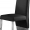 Porsha Dining Chair 750 Set of 2 Black Faux Leather by Meridian