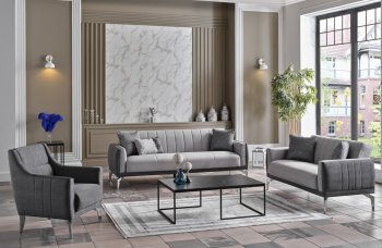 Valens Beril Gray Sofa Bed by Bellona w/Options [IKSB-Valens Beril Gray]