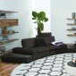 Modi Modular Sectional Sofa in Black Leather by Beverly Hills