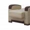 Fulton Sofa Bed in Beige Bonded Leather by Empire w/Options