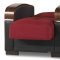 Mobimax Sofa Bed in Red Fabric by Casamode w/Options