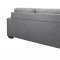 U801 Sofa & Loveseat Set Dark Gray Fabric by Global w/Options