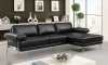 Eilidh Sectional Sofa CM6422BK in Black Breathable Leatherette