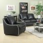 504221 Myles Sofa in Black Bonded Leather by Coaster w/Options