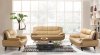 405 Loveseat & 2 Chairs Set in Beige & Brown Leather by ESF