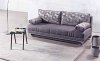 Europa Sofa Bed Convertible in Gray Fabric by Mobista