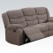 Jacinta Motion Sofa in Light Brown Velvet by Acme w/Options