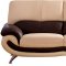 27 Brown & Beige Half Leather Sofa by ESF w/Options