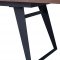 1518 Dining Table Walnut & Black by ESF w/Optional 1640 Chairs