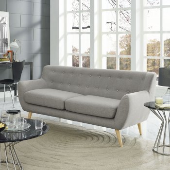 Remark EEI-1633 Sofa in Light Gray Fabric by Modway w/Options [MWS-EEI-1633-LGR-Remark]