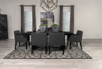 Catherine Dining Set 5Pc 106251 in Black by Coaster w/Options [CRDS-106251 Catherine]