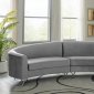 MS2070 Sectional Sofa in Gray Velvet by VImports