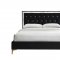 Rowan Upholstered Bed 28990 in Black Fabric by Acme