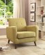 902482 Accent Chair Set of 2 in Yellow Fabric by Coaster