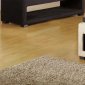 Black or Cream Microfiber Fabric Modern Cancun Storage Bench