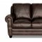 Solomon Sofa & Loveseat Set in Brown Full Italian Leather