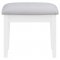 Regina Vanity Set 930245 in White by Coaster w/Stool