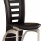 D654DT Dining Set 5Pc Black Glass Top by Global w/D290DC Chairs