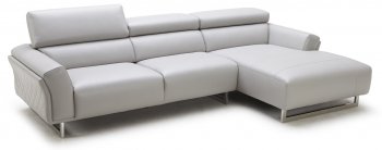 1972 Sectional Sofa in White Premium Leather by J&M [JMSS-1972]